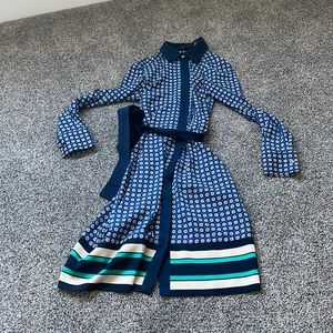 Ann Taylor patterned wrap dress!